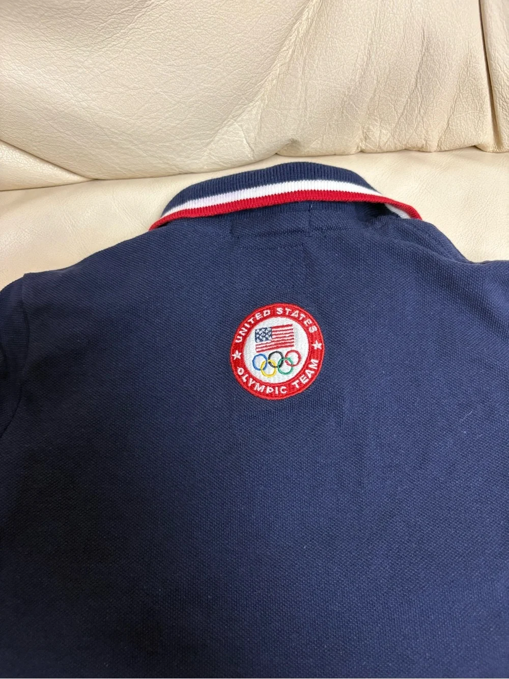 POLO RALPH LAUREN sz 3T 2012 Olympics USA Navy Mesh Polo Shirt Short Sleeve - Picture 6 of 10